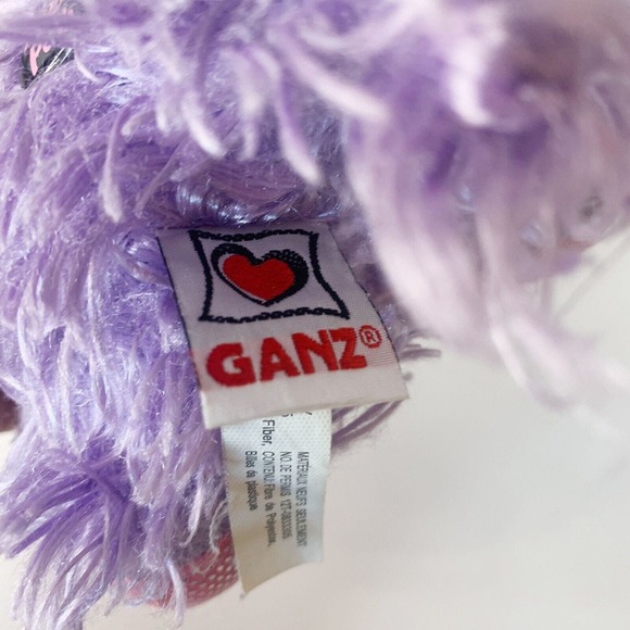 GANZ Planet Posh Plush Purple Dog Mitzy H12817 Fluffy Stuffed Animal 7 Inch HTF - Picture 2 of 10